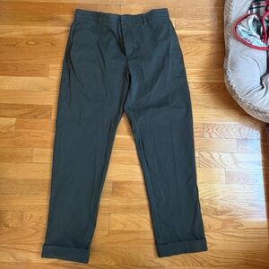 Frank And Oak Dark Green Pant Size 33